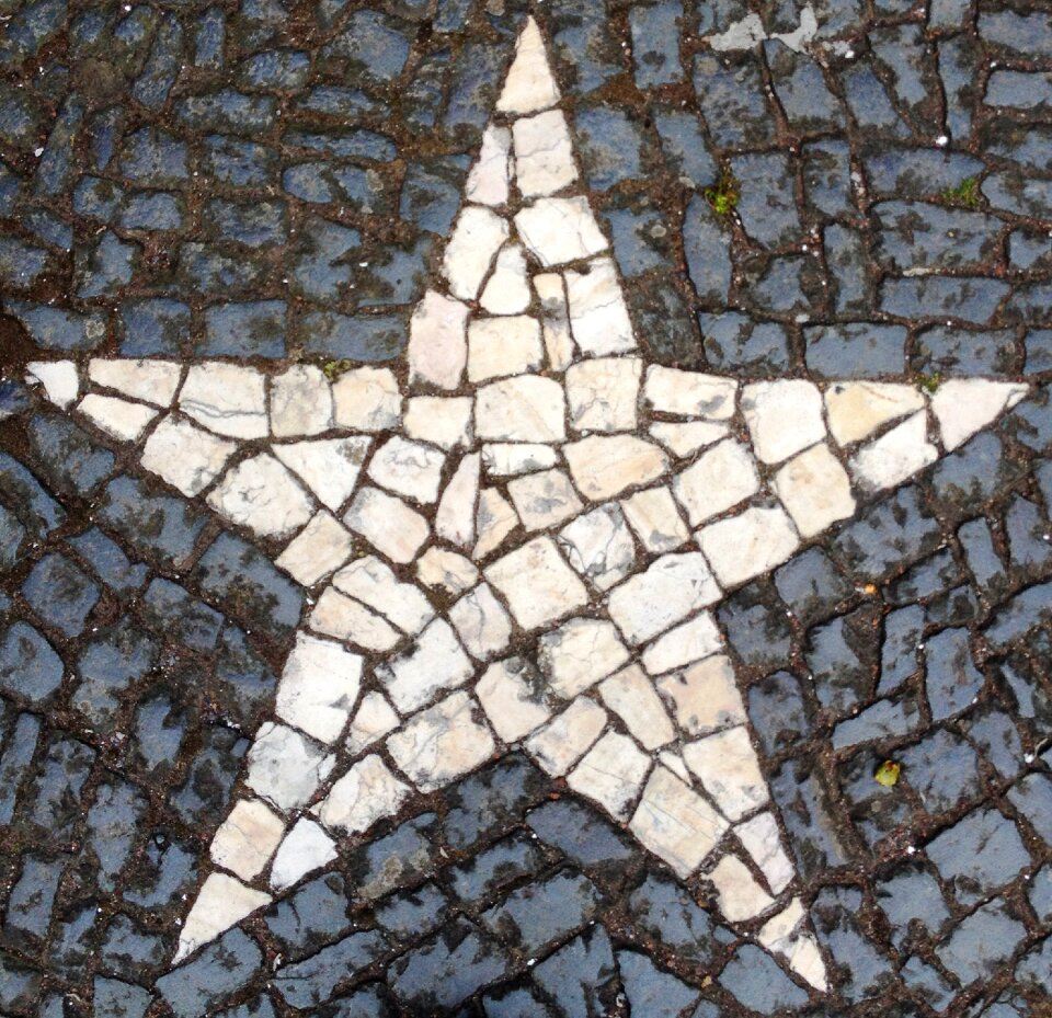 Star mosaic stone