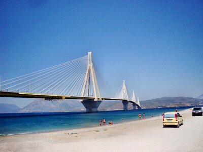 Bridge patras greece photo