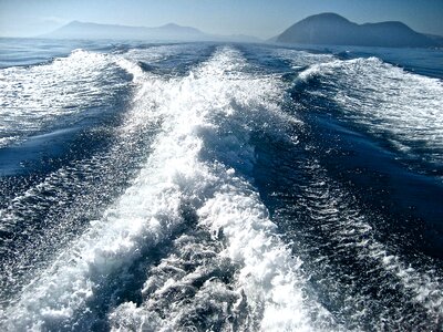 Water boat tour speed photo