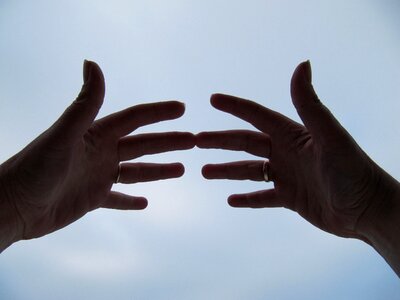 Hands air spiritual