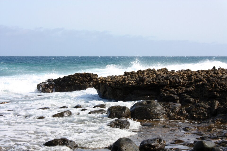 Rock coast lanzarote