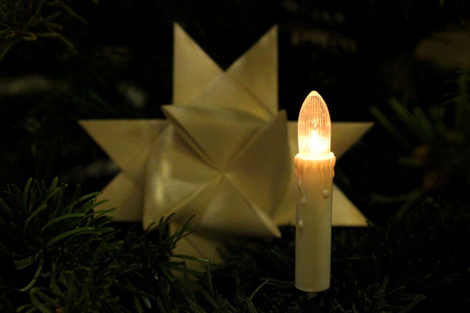 Christmas electrically artificial candle