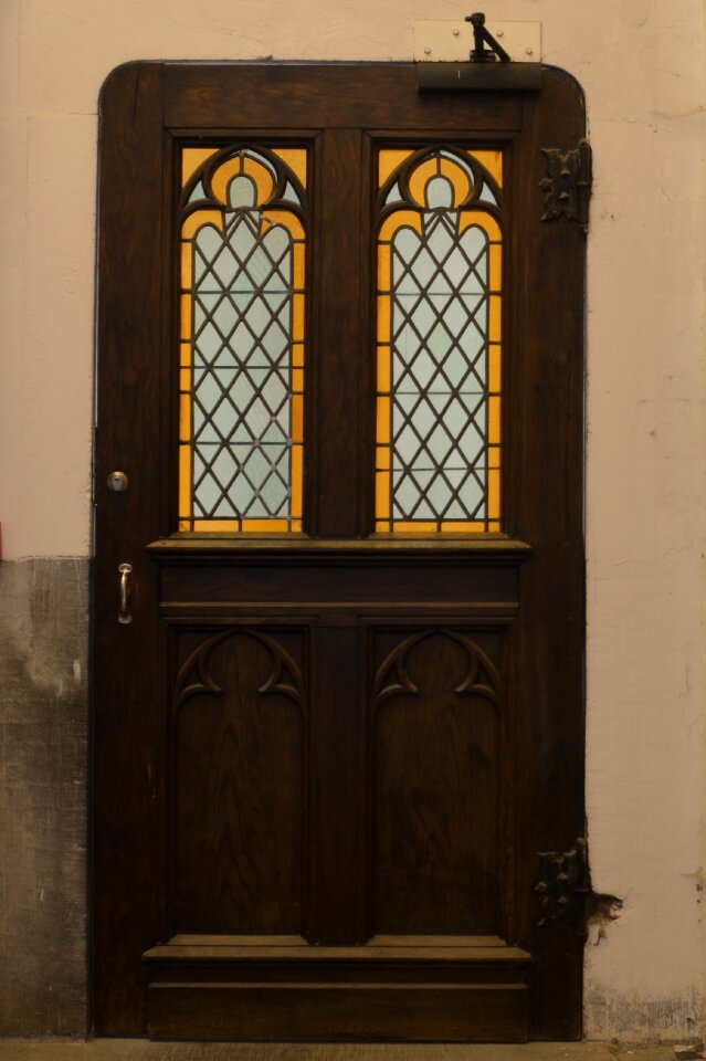 Door port stained glass windows