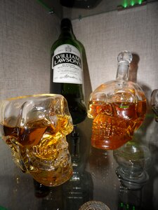 Bottle alcohol glass