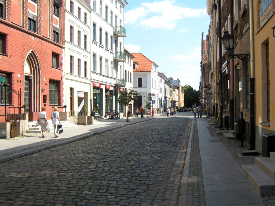 City monuments old houses