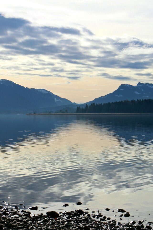 Mountains landscape water