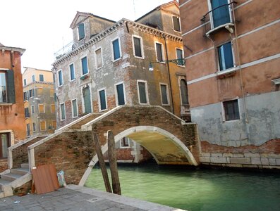 City bridge channel photo