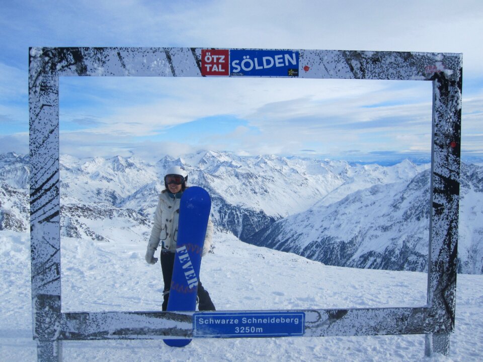 Snowboarding landscape freedom