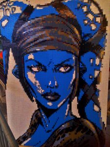 Sculpture lego blocks from lego