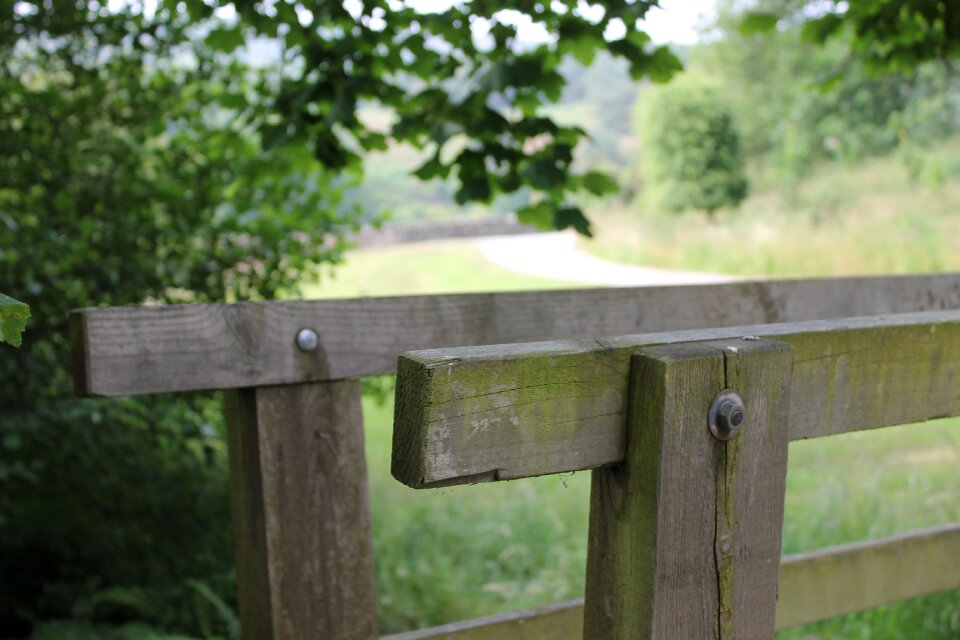 Countryside footpath wooden