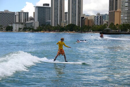 Surfer honolulu hawaii photo