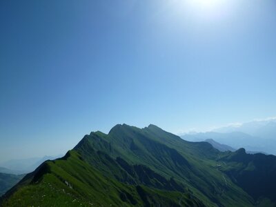 Summer alpine alpine panorama