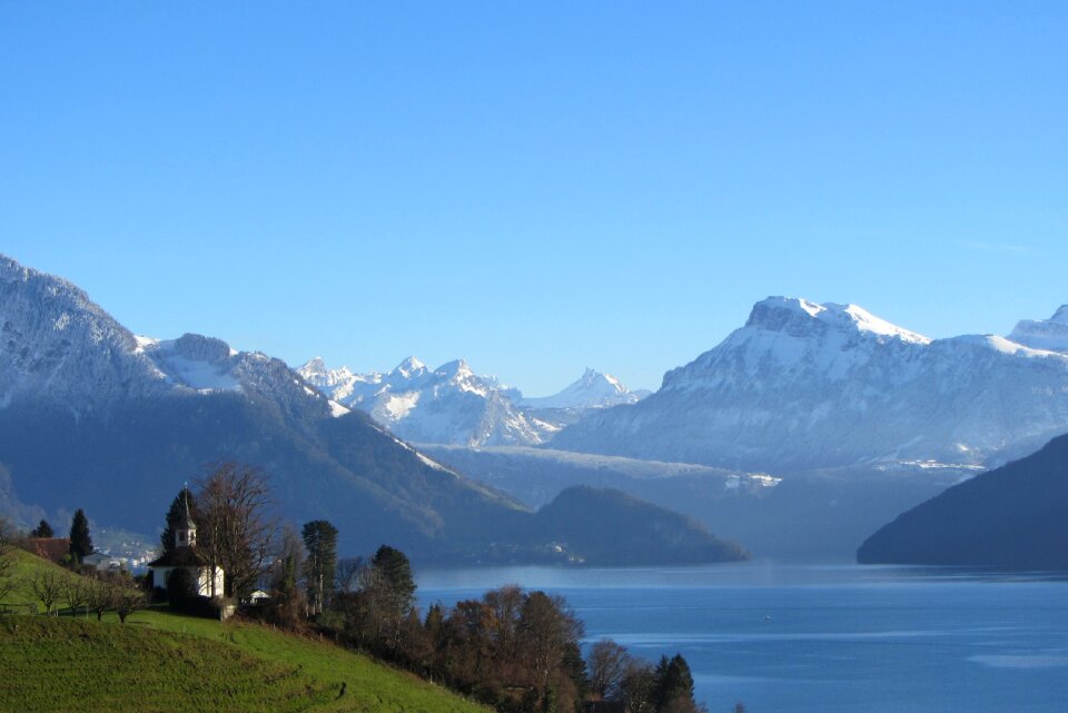 Weggis alpine mountains