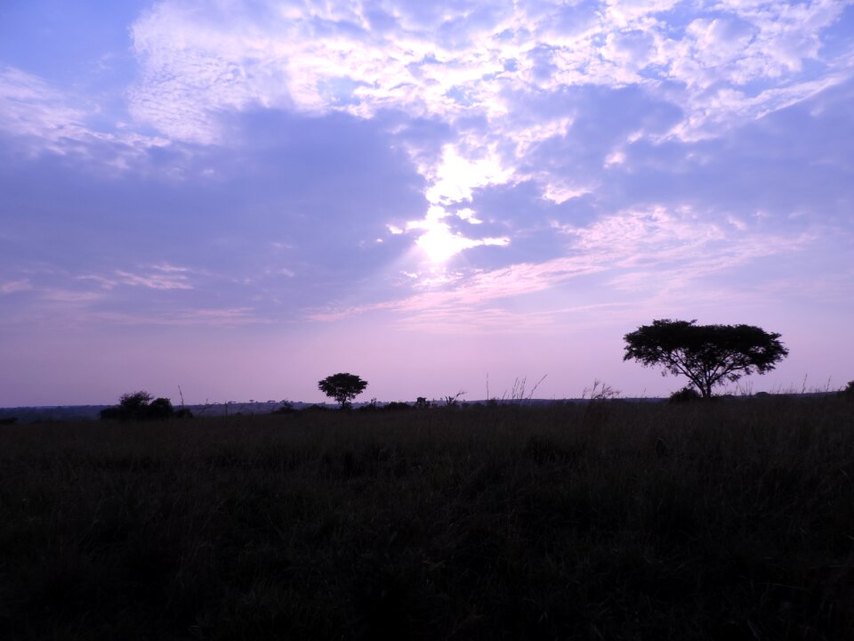 Uganda twilight landscape