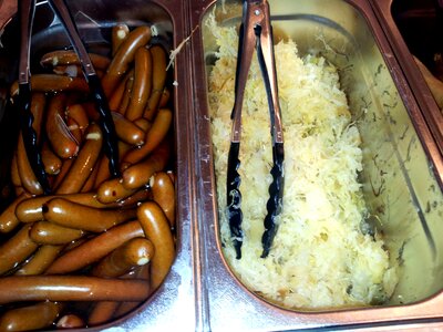Hot dog sausage sauerkraut hot dog