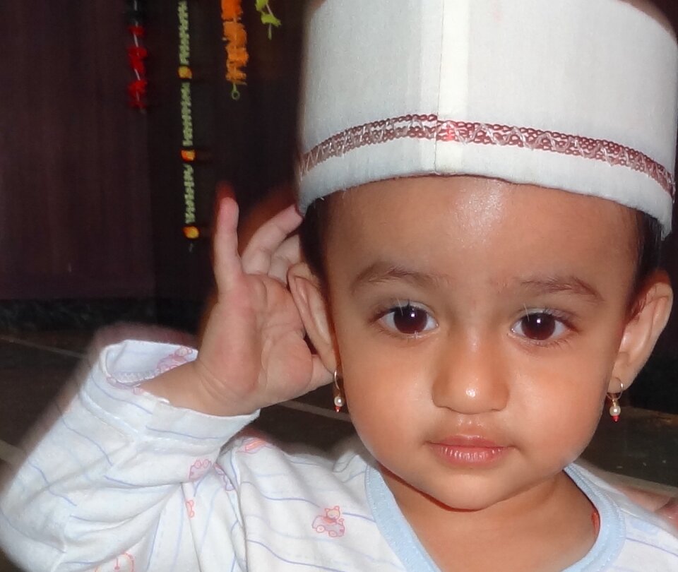 Traditional indian dress infant girl