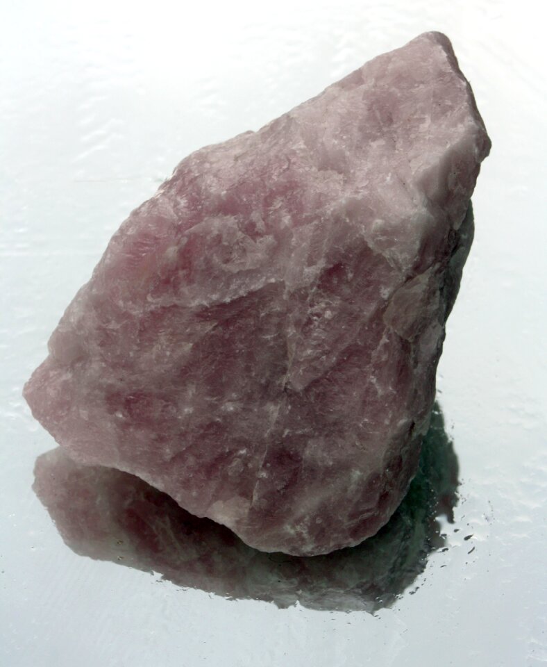 Rose quartz gems decoration