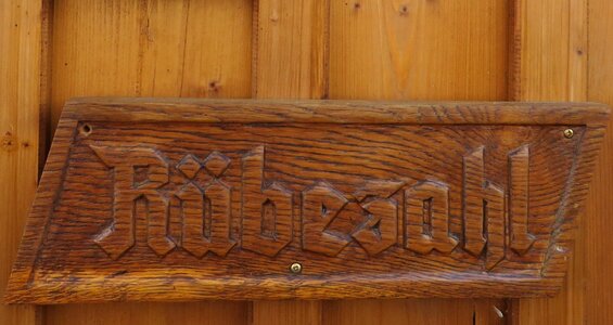 Wooden sign fairy tales rübezahl