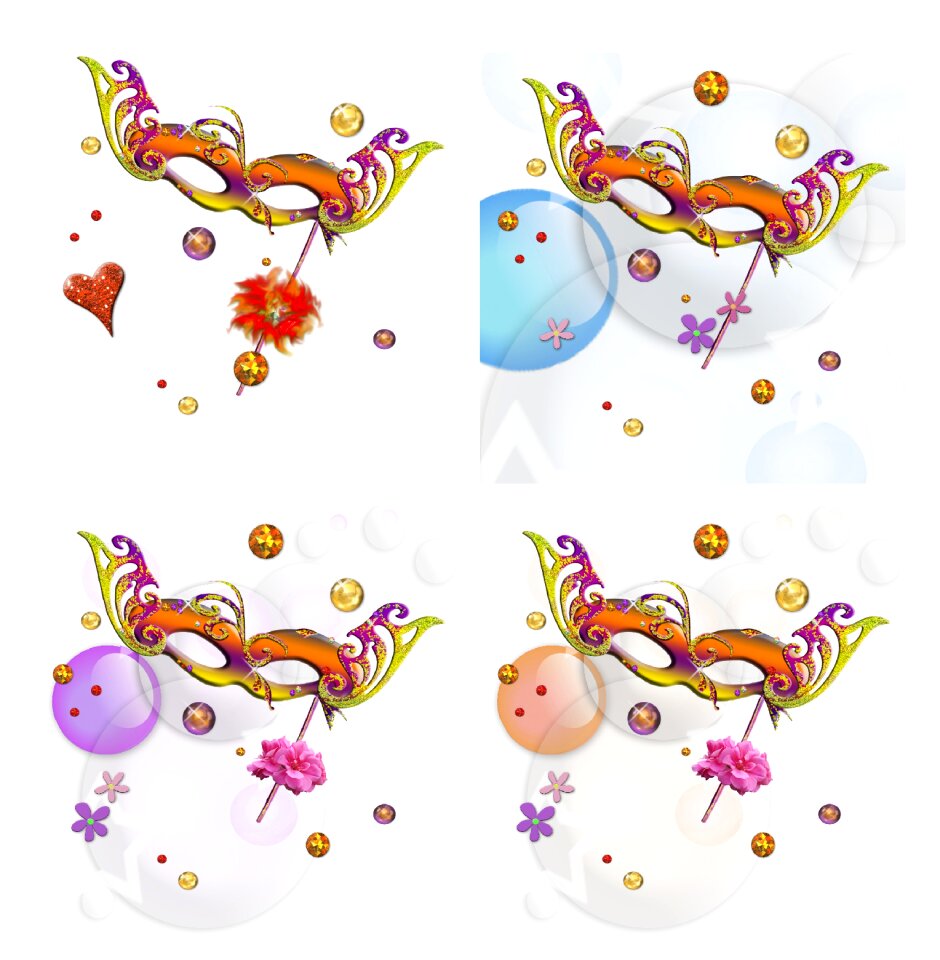 Background blow decoration