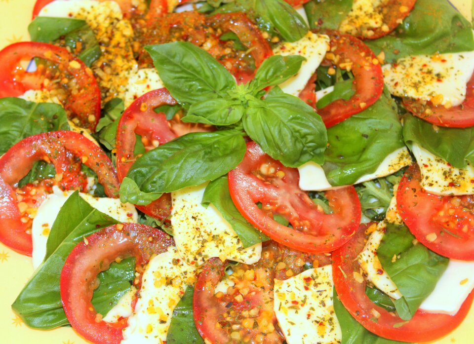 Tomato mozzarella basil
