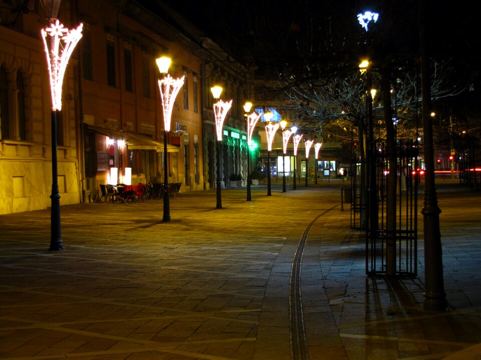 Lamps in the evening esztergom