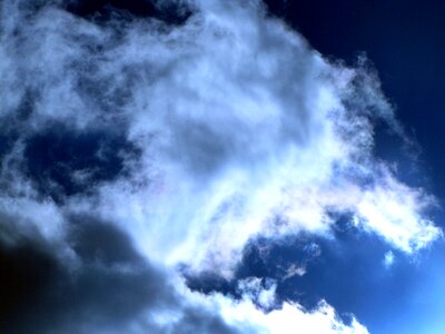 Cloud sky blue