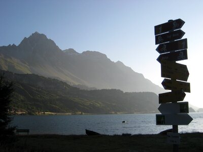 Mountains maloja lake