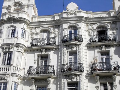 Balcony white architecture