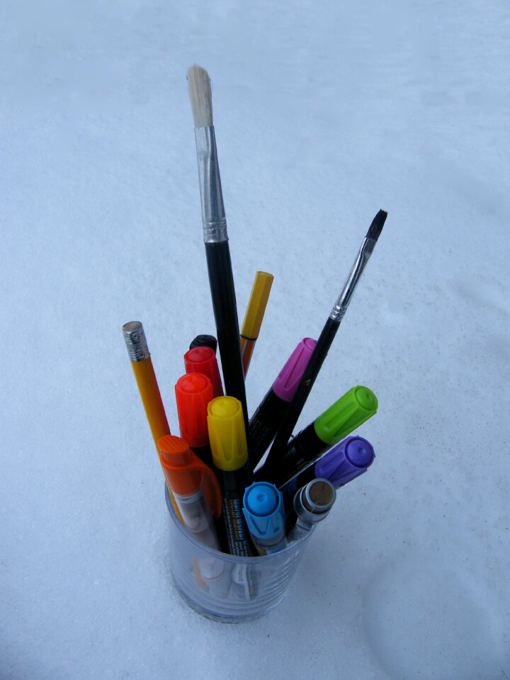 Office pens colorful