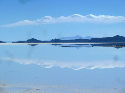 Desert salt lake water