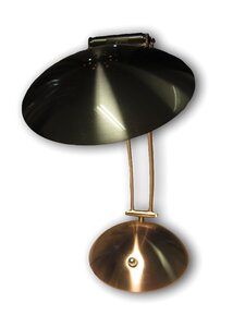 Metal shiny table lamp photo
