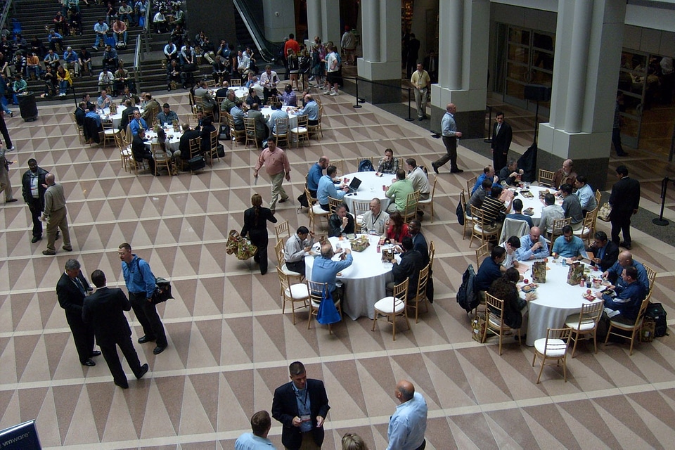 People tables space