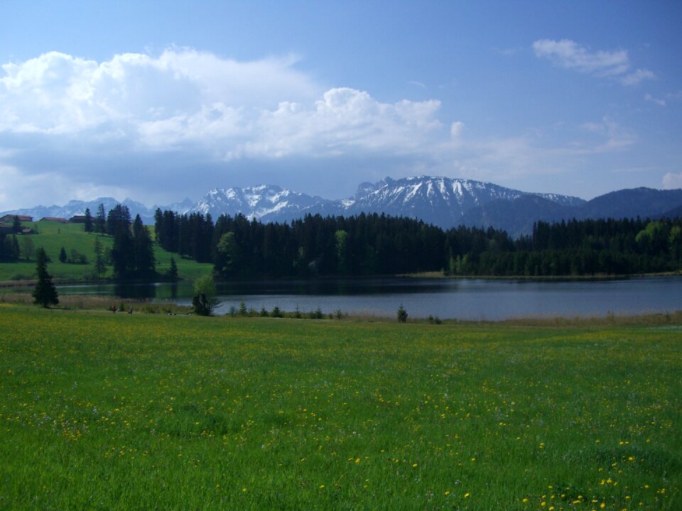 Koeglweiher allgäu mountain panorama