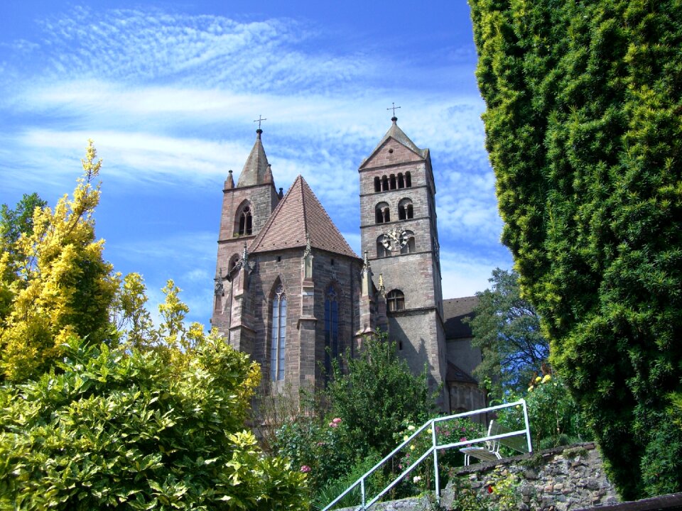 Blue church architecture