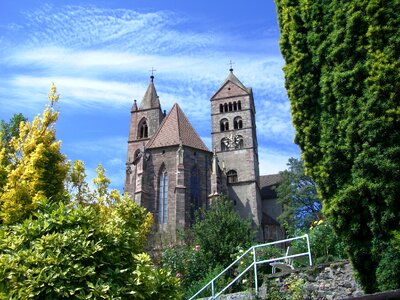 Blue church architecture