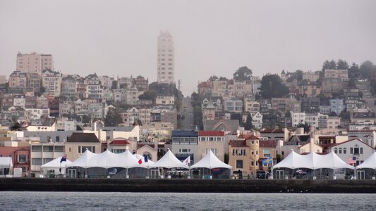Urban houses skyline