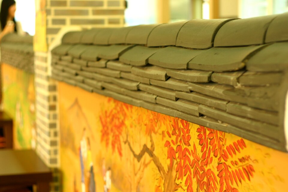 Roof tile fence republic of korea