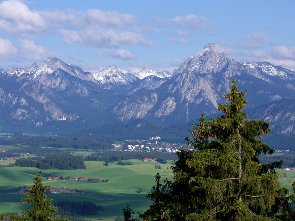 Bergpanorame säuling allgäu
