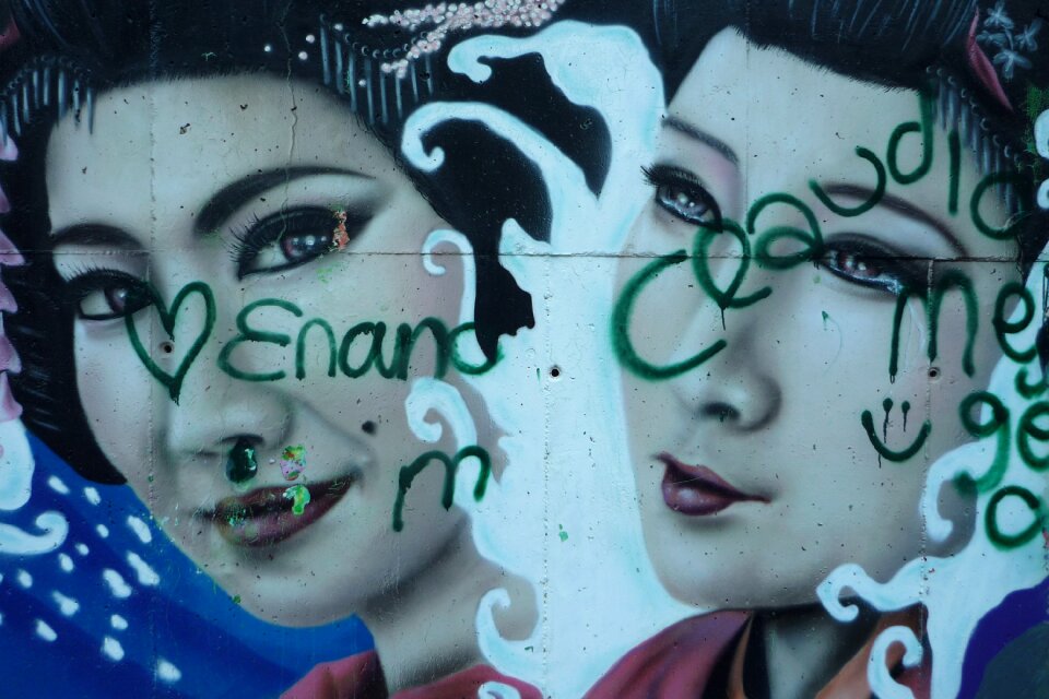 Mural wall street art