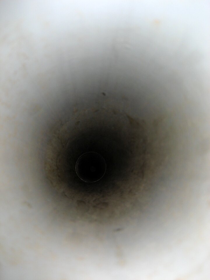 Tube inside hole