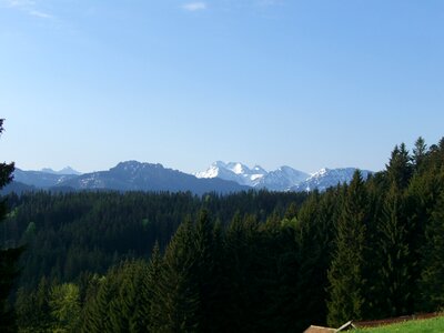Distant view panorama trail oy mittelberg