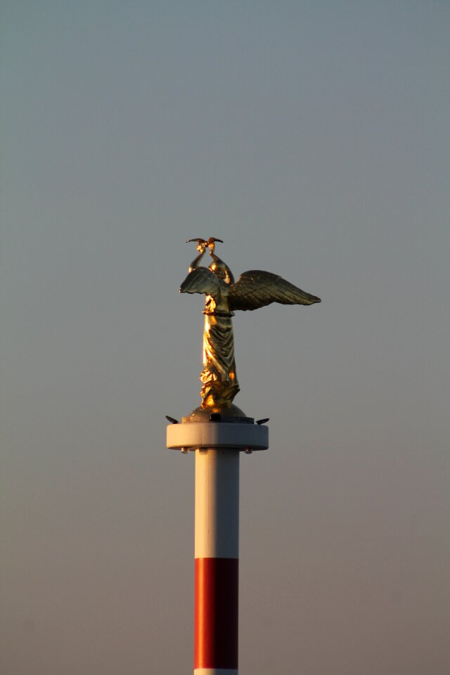 Angel statue port