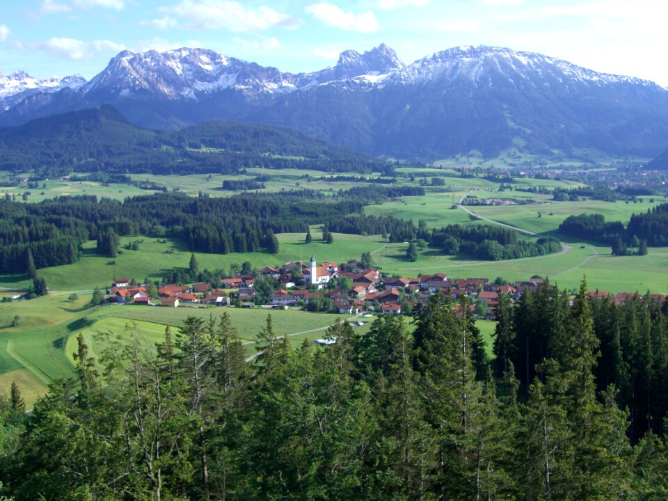 Ostallgäu mountain panorama aggenstein