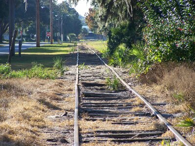 Train perspective railway photo