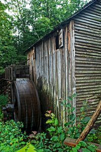 Rustic historical barn photo