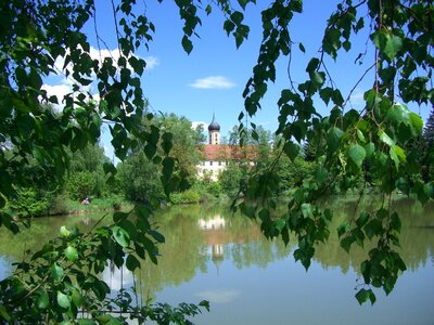 Monastery pond swabia bavaria