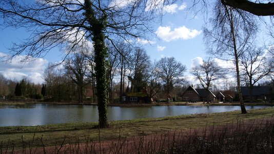 River lake abendstimmung