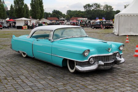 Classic turquoise automotive