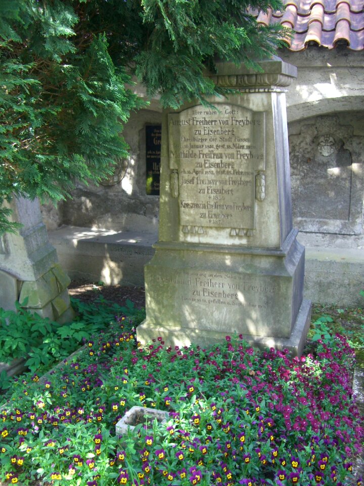 Allgäu old cemetery tombstone