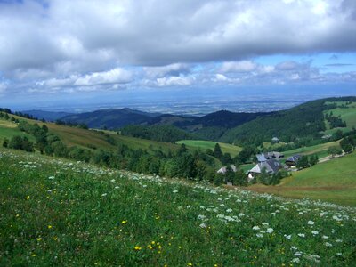 Münstertal rhine valley clouds photo